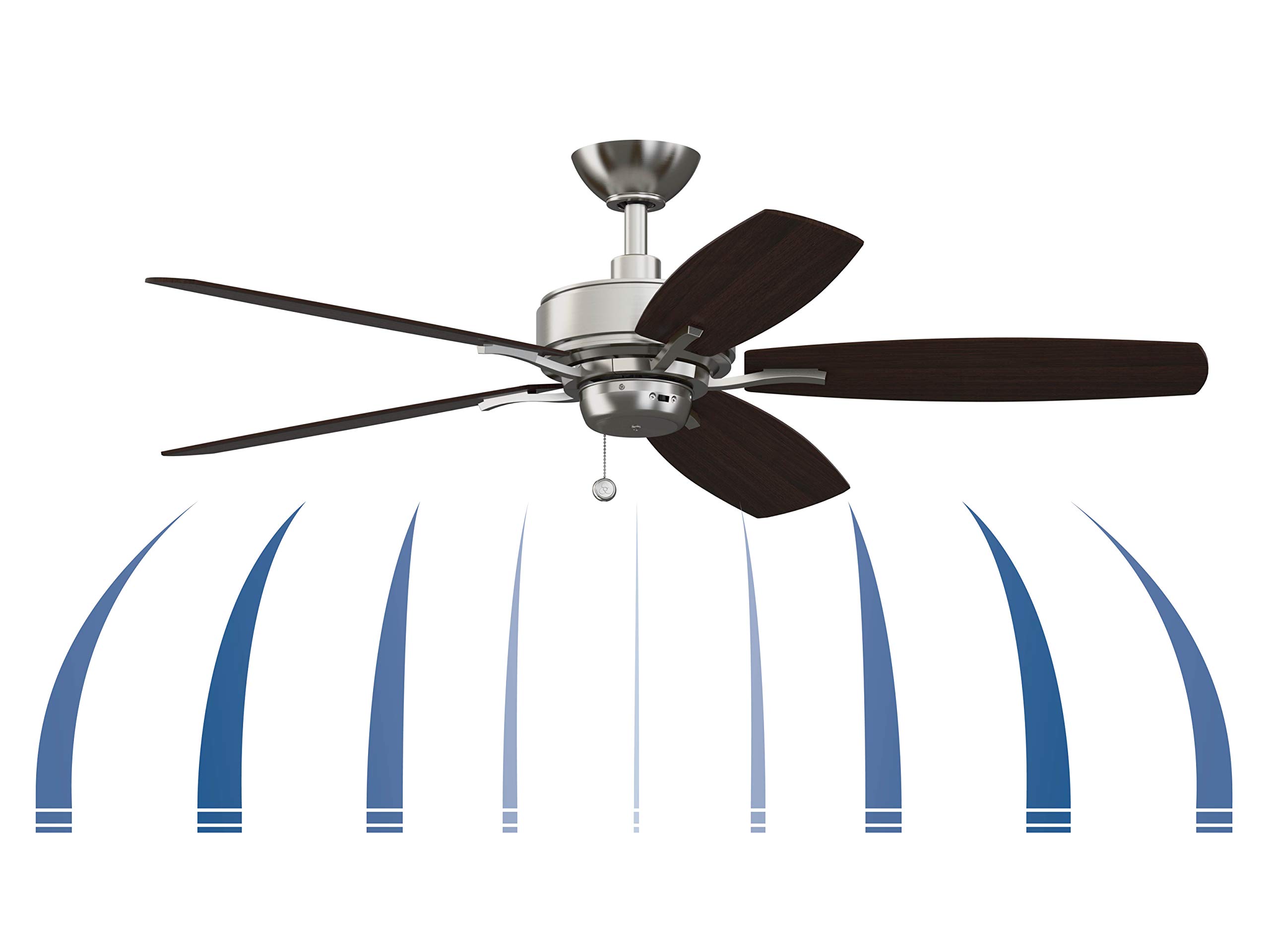Fanimation Aire Deluxe 52 inch Indoor Ceiling Fan (Brushed Nickel) - Image 5