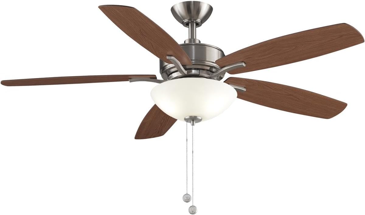 Fanimation Aire Deluxe 52 inch Indoor Ceiling Fan with LED Light Kit (Brushed Nickel) - Image 3