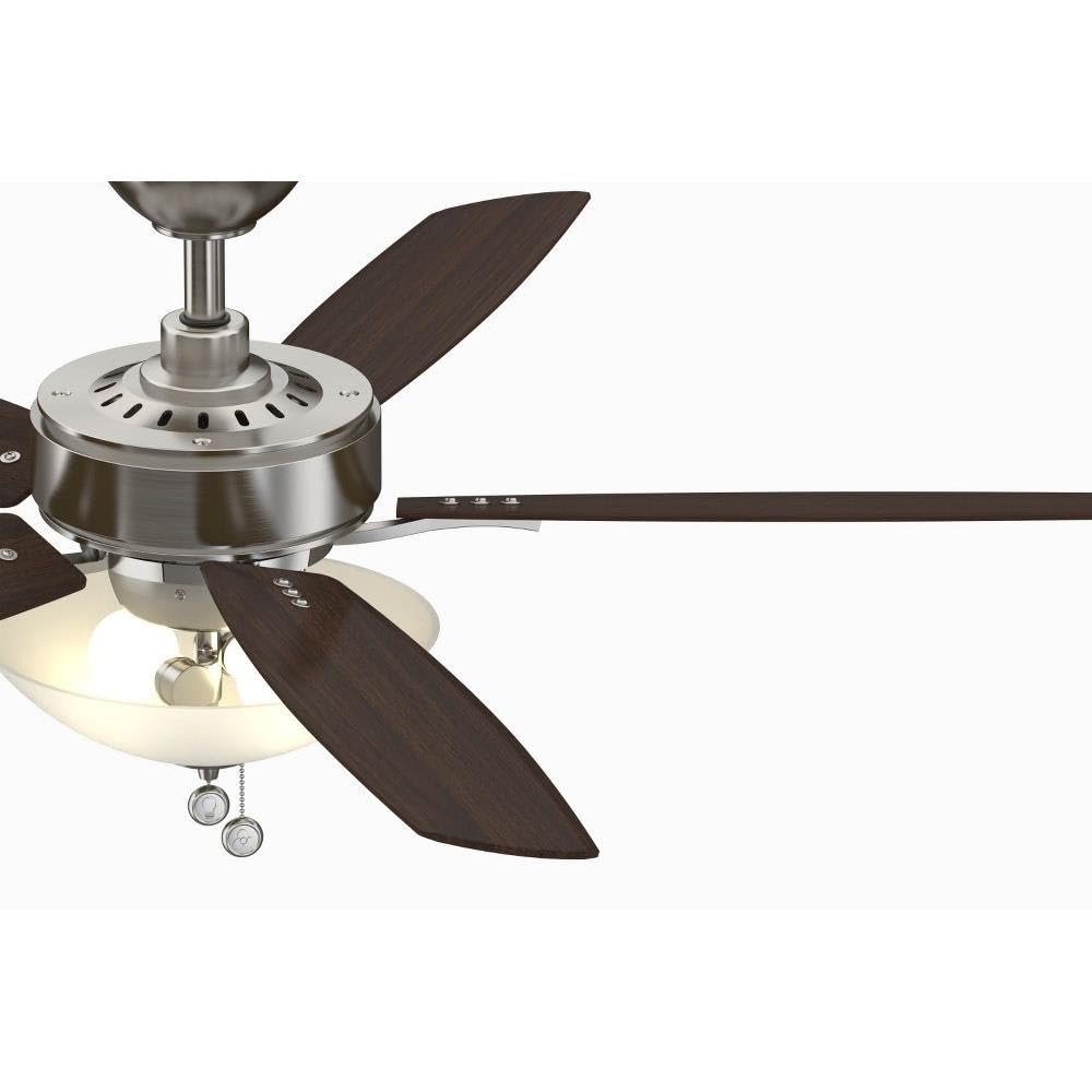 Fanimation Aire Deluxe 52 inch Indoor Ceiling Fan with LED Light Kit (Brushed Nickel) - Image 6