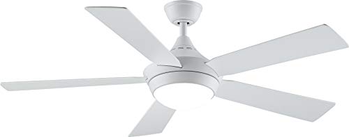 Fanimation Celano v2 52 inch Indoor Ceiling Fan with LED Light Kit - Matte White with Matte White Blades - Image 3