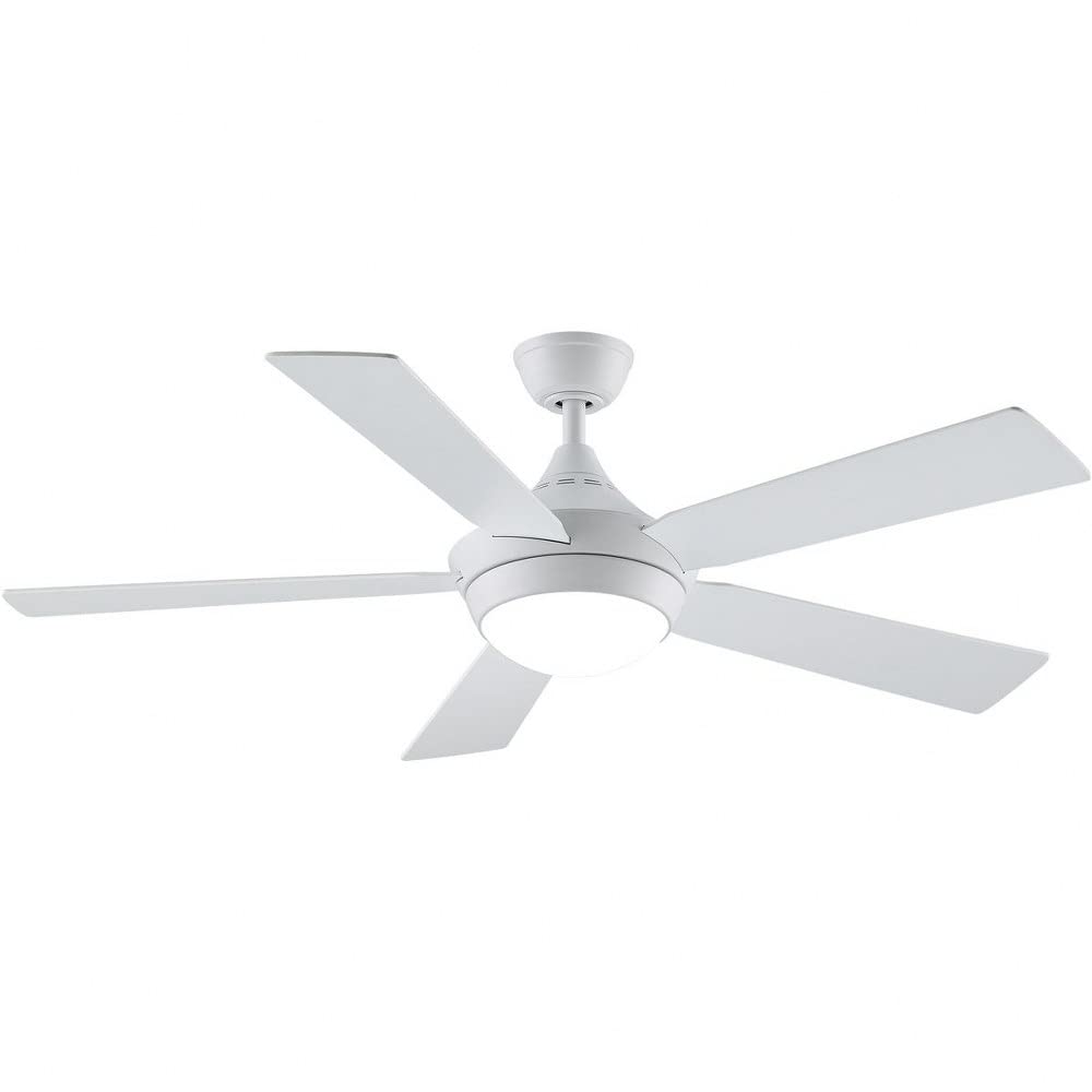 Fanimation Celano v2 52 inch Indoor Ceiling Fan with LED Light Kit - Matte White with Matte White Blades - Image 4